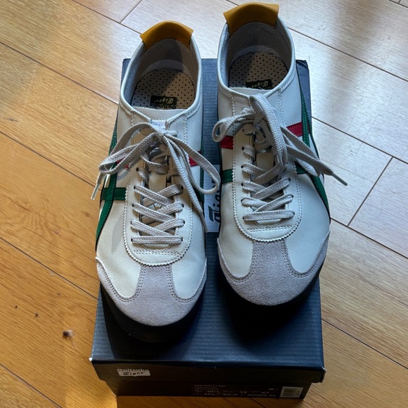 Onitsuka Tiger by Asics Sneakers - White with Green, Red, and Yellow Accents - Picture 2 of 6